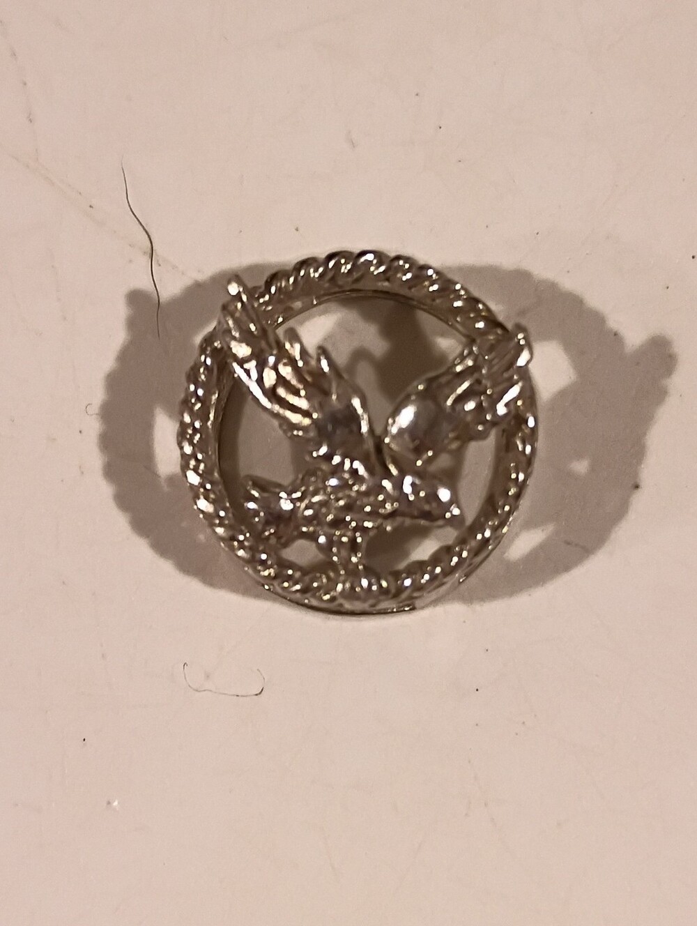 Sterling Silver Eagle Slider Charm